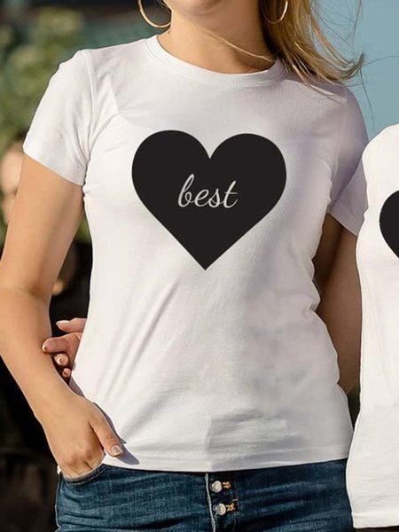 

Best Friends Heart Sisters T-shirt, White 1, Sister T-shirts