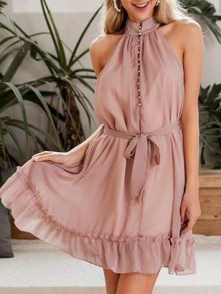 

Girocollo Vacanza Dritto Abito, Come immagine, Dresses