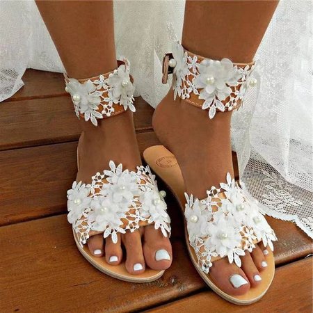 

Summer Holiday Sandals, White, Sandals & Slippers