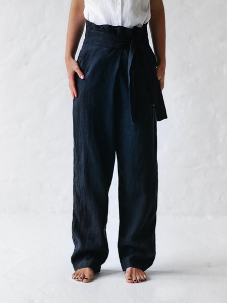 

Vintage Cross Cotton Pants, Deep blue, Pants