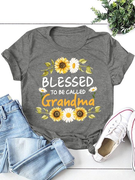 

Blessed To Be Called Grandma Women's T-Shirt, Grey, T-shirts