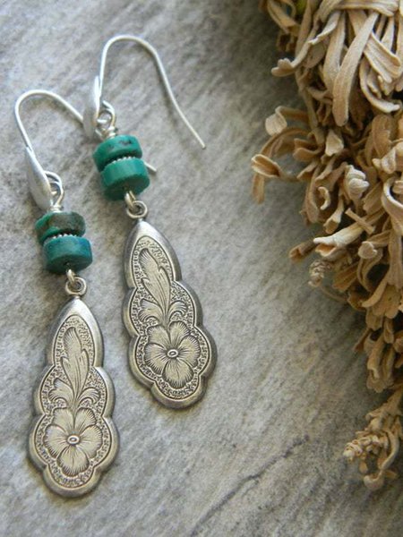 

Vintage Earrings, Silver, Earrings