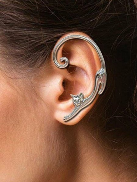 

Elegant Earrings, Silver, Others
