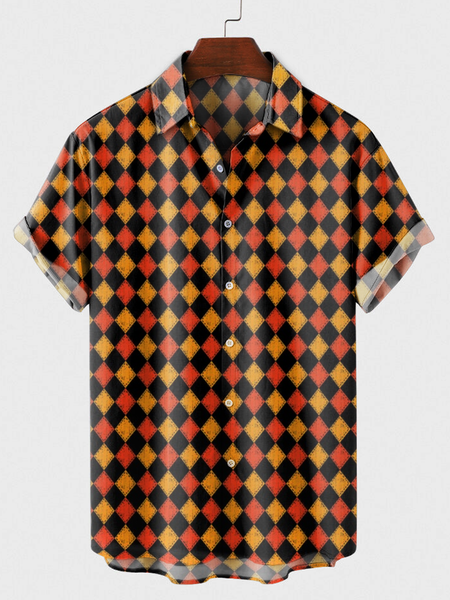 

Shirt Collar Shirts, Yellow, Men's Floral shirt