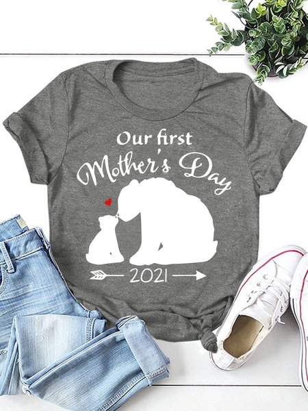 

Our First Mother's Day Women's T-Shirt, Grey, T-shirts