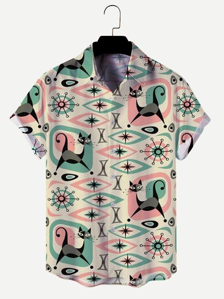 

Regular Fit Short Sleeve Casual Shirt for Men, Color1, Blouses&Shirts