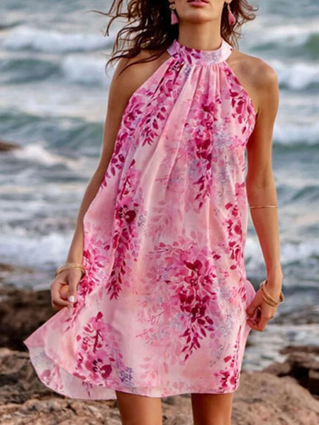 

Abito Casuale senza maniche, Rosa, Mini Dresses