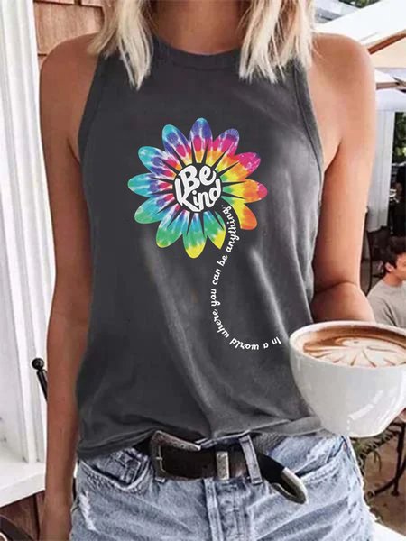 

Sleeveless Ombre/tie-Dye T-shirt, Gray, Tees & T-shirts