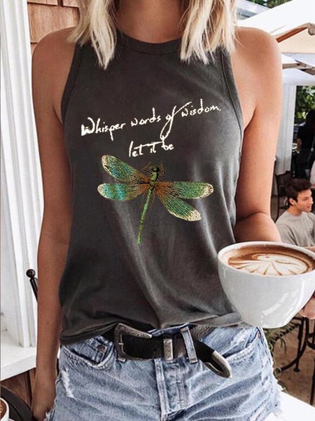 

Gilet Libellula senza maniche Donna, Nero, Tank Top