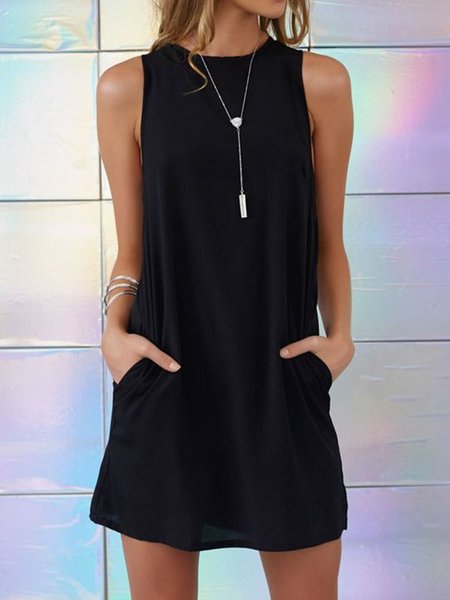 

Abito Spalla Nuda Girocollo, Nero, Dresses
