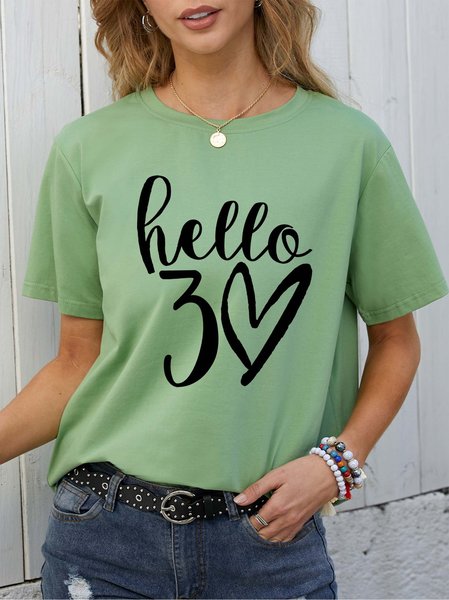 

Hello Thirty Shirt, Hello 30 Shirt, Army green, T-shirts