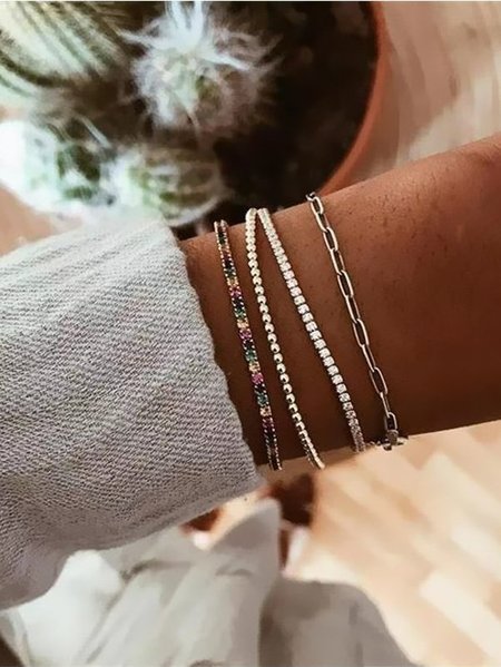 Casual Alloy Bracelets, As picture, Accessories