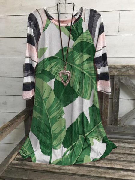 

O-Neck Half Sleeve Shirts & Tops, Green, T-shirts