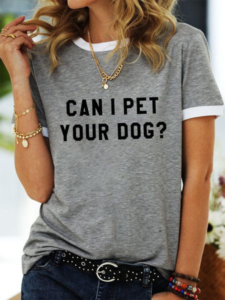 

Can I pet your dog tshirt dogs lover gift t shirt, Gray, T-shirts