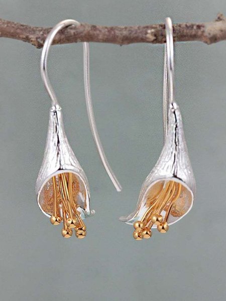 

Alloy Earrings, Silver, Earrings