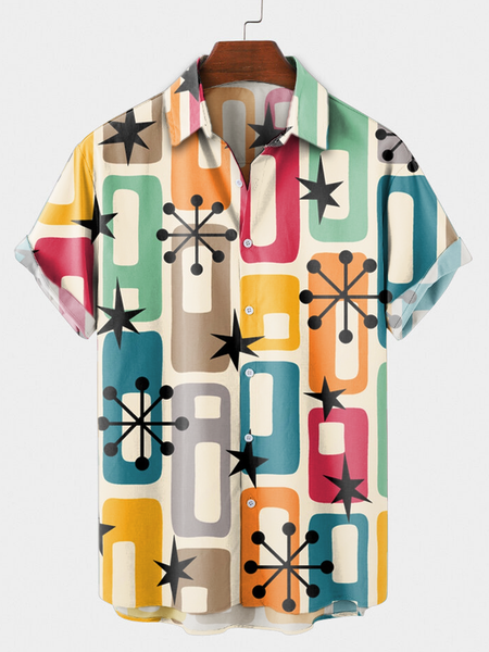 

Geometric Shirts, Yellow, Men's Floral shirt