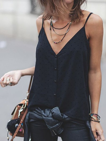 

Holiday V Neck Tops, Black, Tops