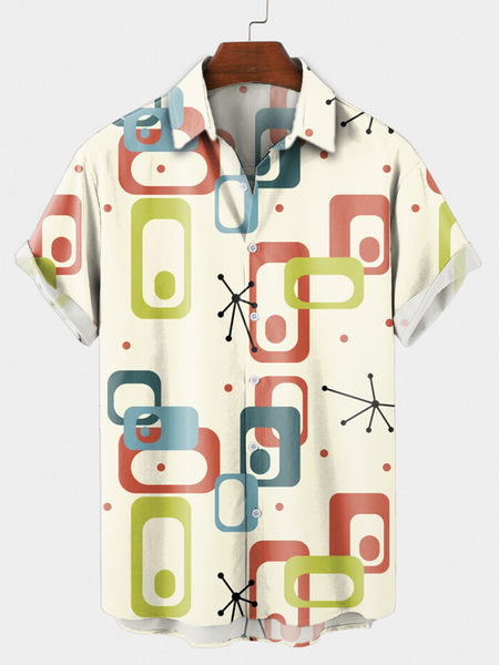 

Shirt Collar Casual Shirts, Yellow, Men's Floral shirt