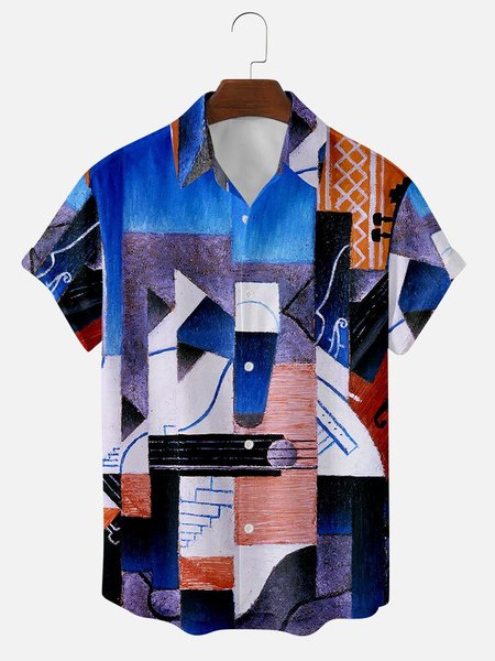 

Casual Square Neck Shirts & Tops, Color2, Men's Floral shirt