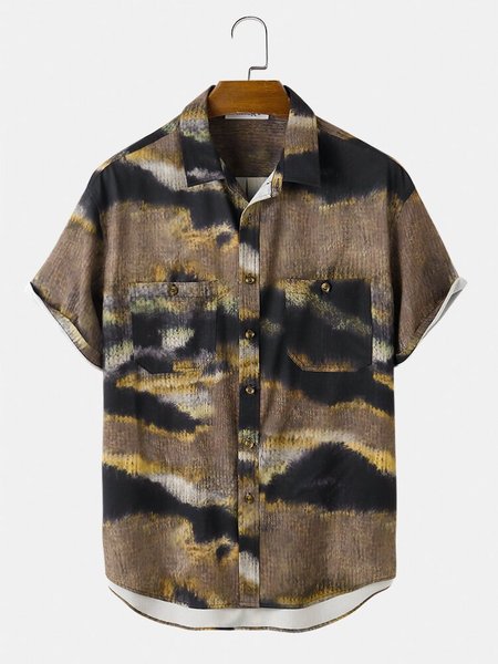 

Floral Printed Shirts & Tops, As picture, Short Sleeves Shirts