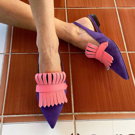 

Faux Suede Office & Career Sandals, Purple, Sandals