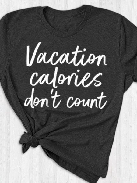 

Vacation Calories Don't Count Couple T-Shirts, Black, Sister T-shirts