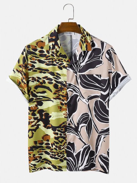 

Work Shirts & Tops, As picture, Short Sleeves Shirts
