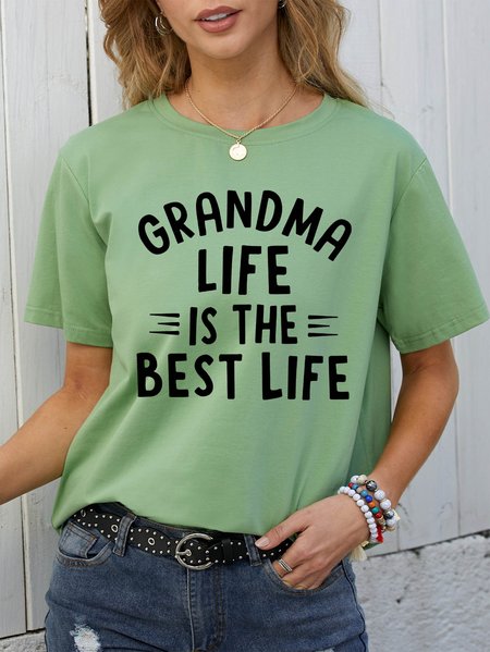 

The Grandma Life T-Shirt, Army green, T-shirts