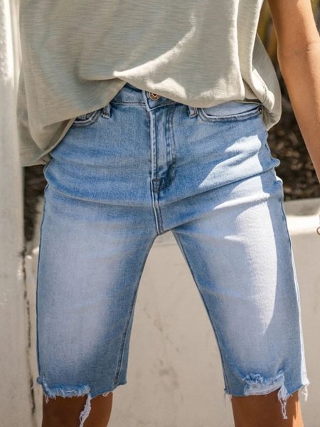 

Casual Denim shorts, Blue, Shorts