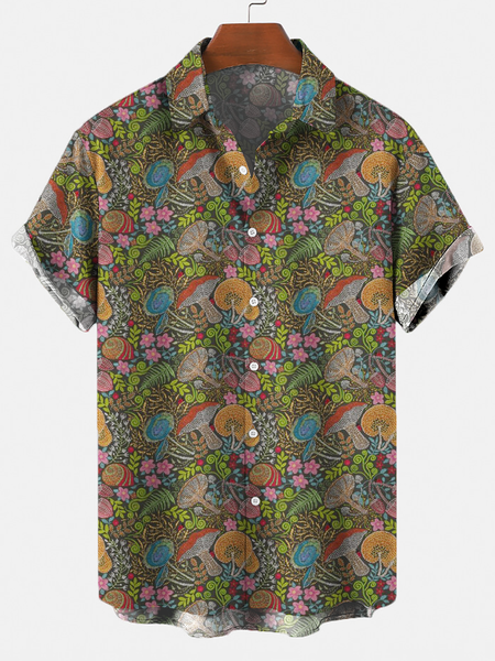 

Printed Cotton-Blend Shirts & Tops, Color, Short Sleeves Shirts