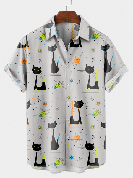 

Cat Shirts & Tops, Gray, Shirts