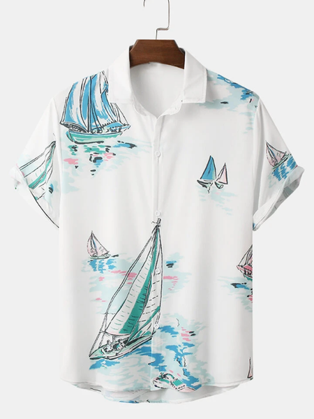 Casual Shirts & Tops, White, Short Sleeves Shirts