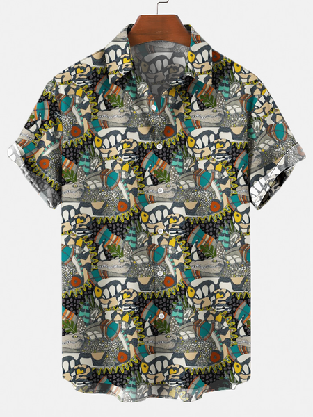 

Holiday Tribal Cotton-Blend Shirts & Tops, Color, Short Sleeves Shirts
