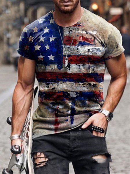 

Regular Fit Short Sleeve Casual t-Shirt for Men, Color4, T-shirts