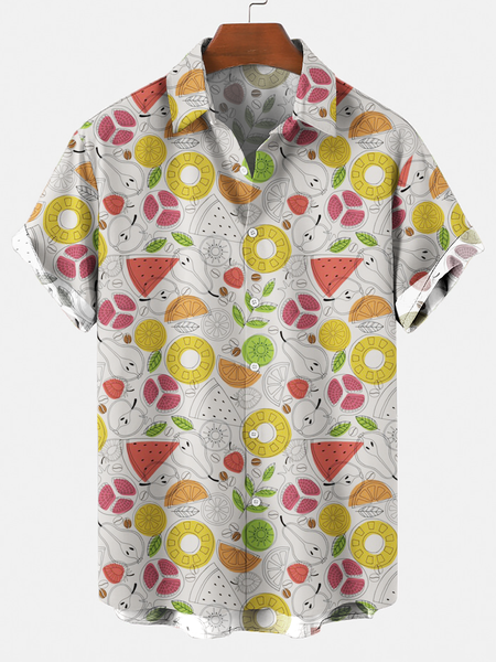 

Cotton-Blend Printed Shirts & Tops, Color, Short Sleeves Shirts