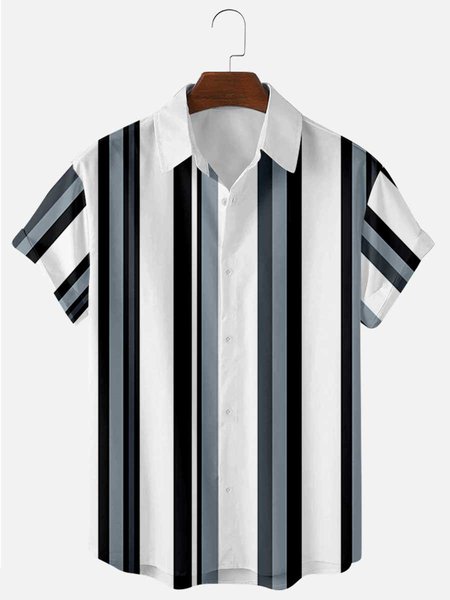 

Casual Shirt Collar Shirts & Tops, Blue, Shirts