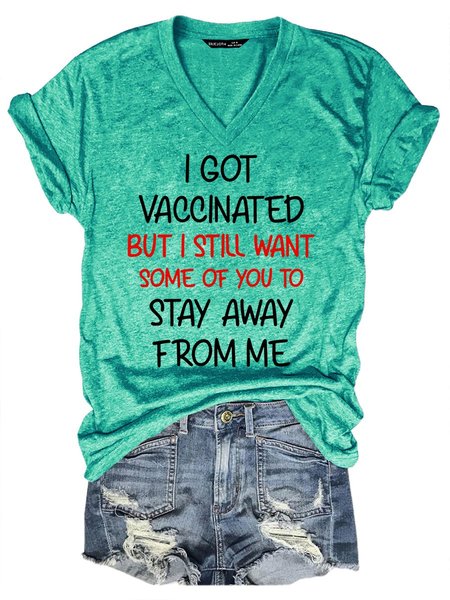 

I Got Vaccinated Women's T-Shirt, Grass green, T-shirts