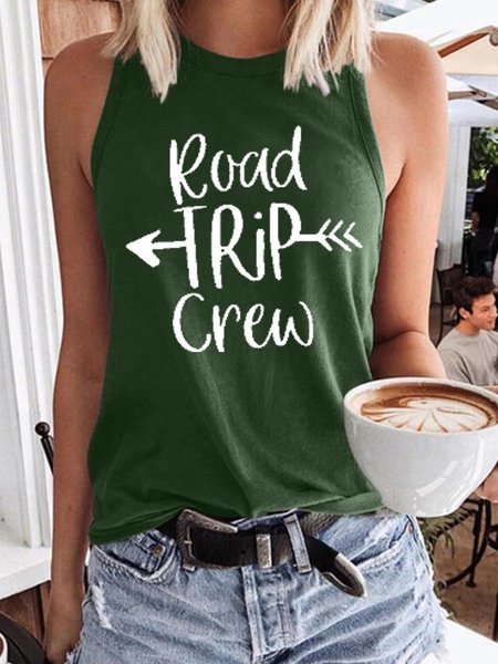 

Road Trip Crew Women's Sleeveless Shirt, Dark green, Tank Tops