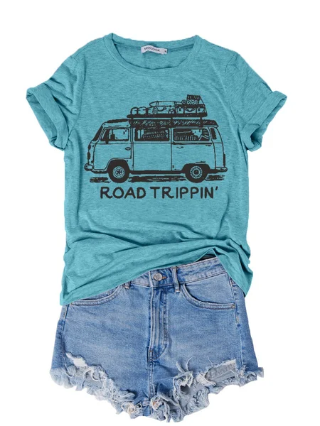

Road Trippin Women's T-Shirt, Turquoise, T-shirts