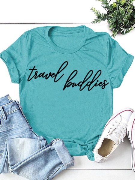 

Travel Buddies Women's T Shirt, Turquoise, T-shirts