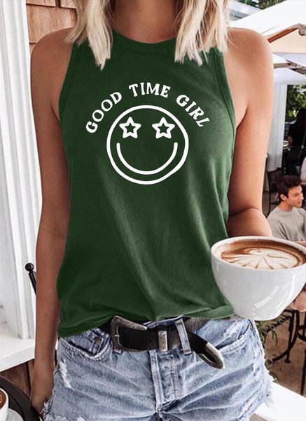 

Good Time Girl Tank Top, Dark green, Tank Tops