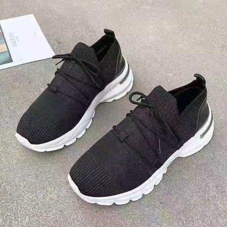 

Flyknit Fabric Sneakers, Black, Athletic & Casual Shoes