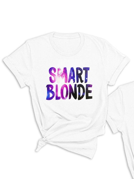 

Fun Brunette Smart Blonde Best Friend Graphics Tee, White 1, Sister T-shirts