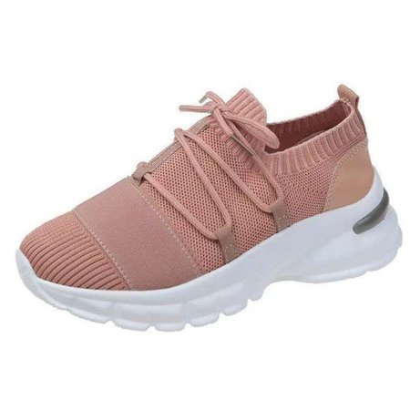 

Flyknit Fabric Sneakers, Pink, Shoes