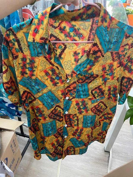

Men's Shirt Collar Shirts, Yellow, Men's Floral shirt