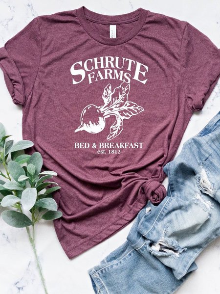

O-Neck Casual Shirts & Tops, Red, T-shirts
