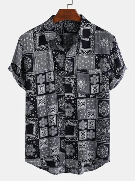 

Shirt Collar Shirts & Tops, As picture, Shirts