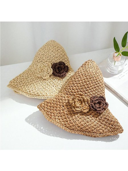 

Holiday straw hat, Khaki, Hats