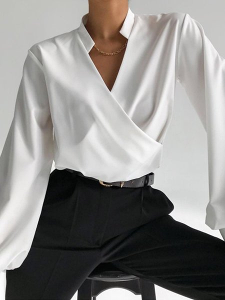 

Elegante Camicetta & Camicie, Bianco, Blouses & Shirts