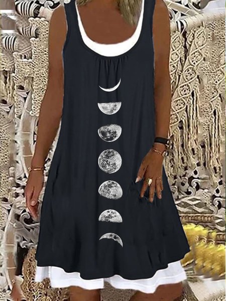 

Cotton Vintage Knitting Dress, Black, Midi Dresses